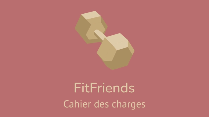 Logo en forme d'haltères de l'application FiFriends